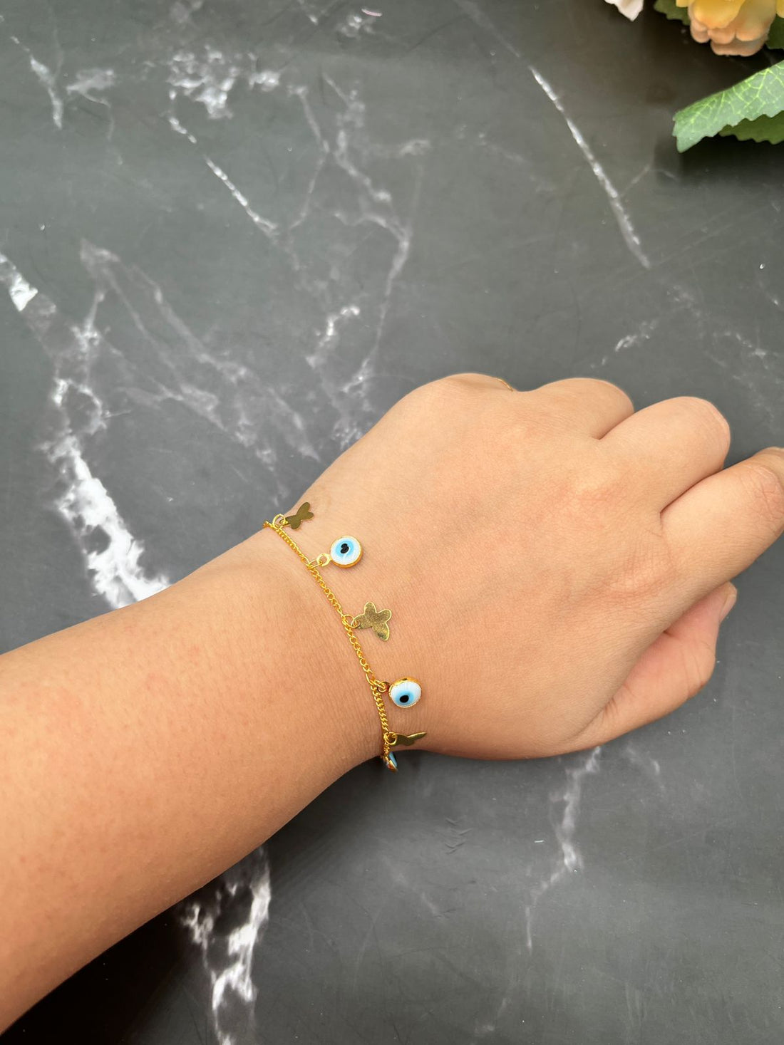Evil Eye & Butterfly Bracelet
