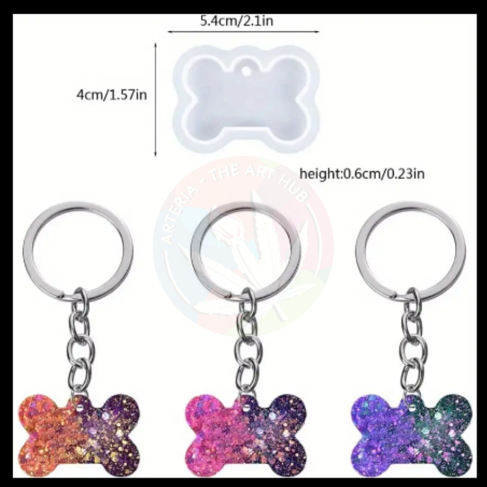 Dog Bone Tag & Keychain Mould