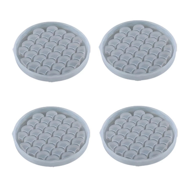 CIRCULAR DESIGNER COASTER SCALES PATTERN