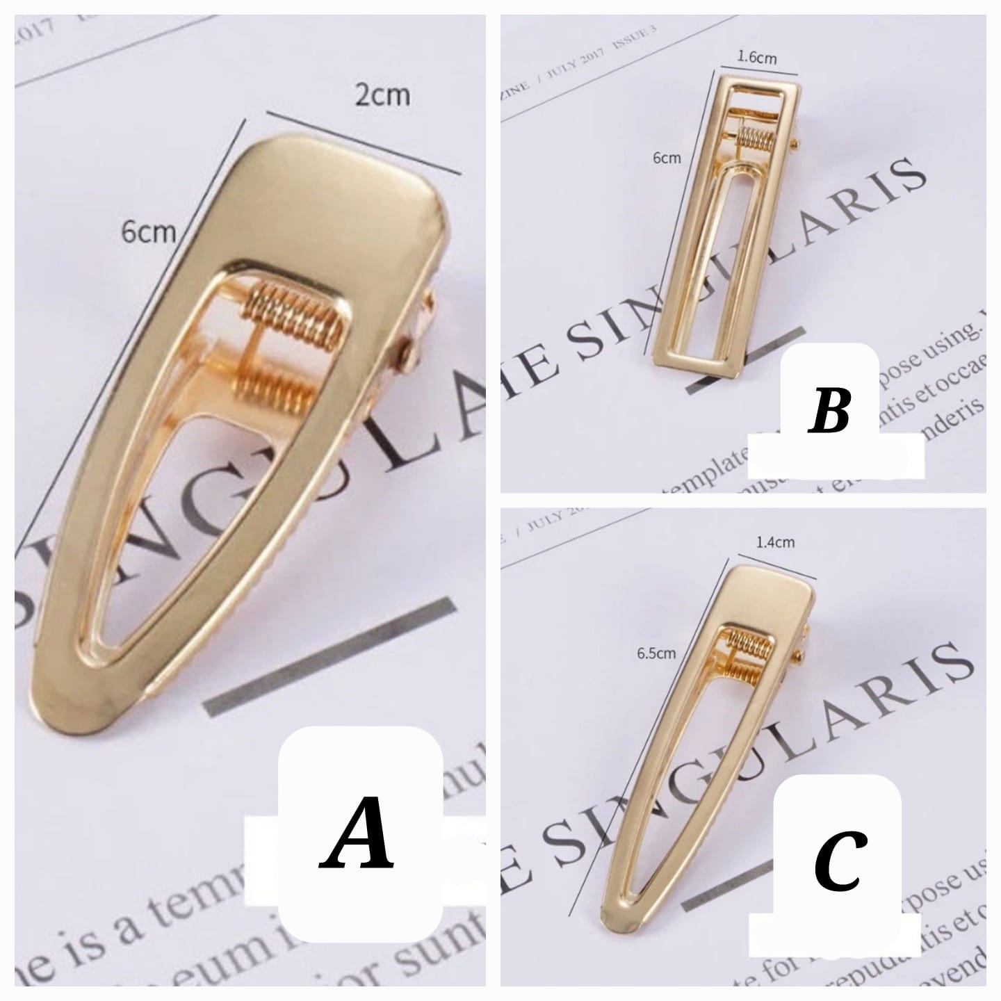 Golden Alligator Clip