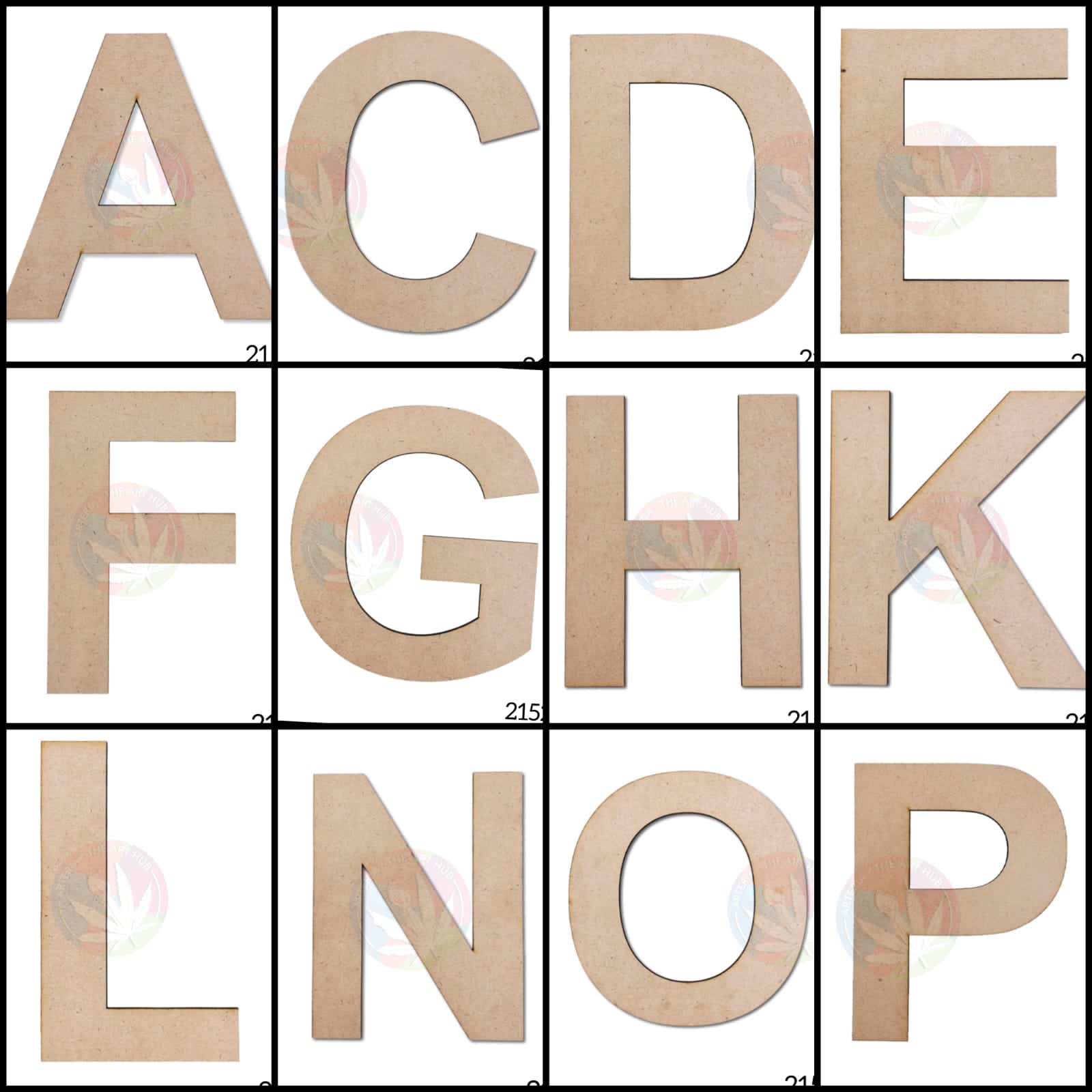 6" MDF Monogram Letter