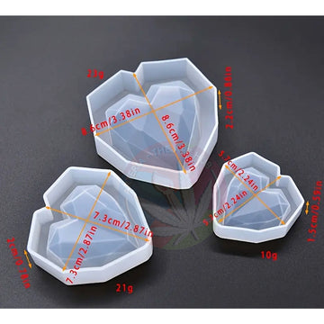 2 in 1 Heart Tea Light Holder and Paper weight Set of 3