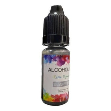 Alcohol ink - Silver
