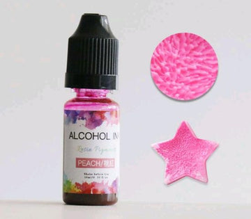 3D Alcohol ink - Peach
