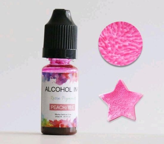 3D Alcohol ink - Peach