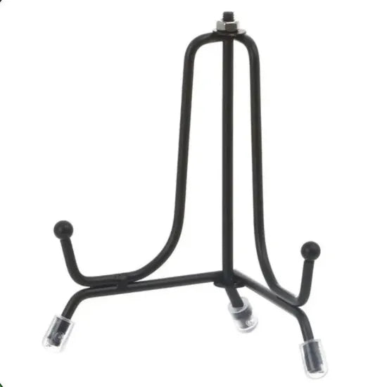 4" Black Metal Stand - Folding Stand