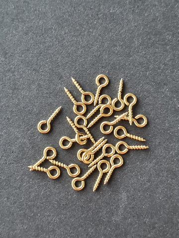 Eye Screws- Golden - Small  [100 pc]
