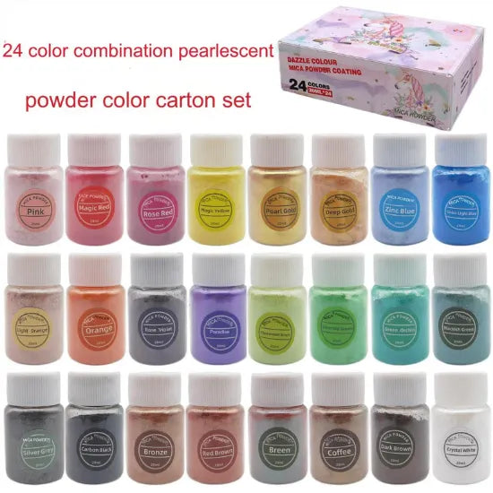 Pearl Mica Powder set of 24 shades