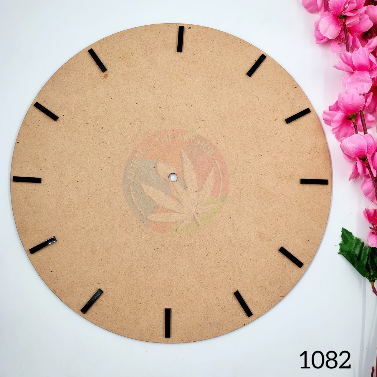Acrylic Clock Sticks - Black 1 inch