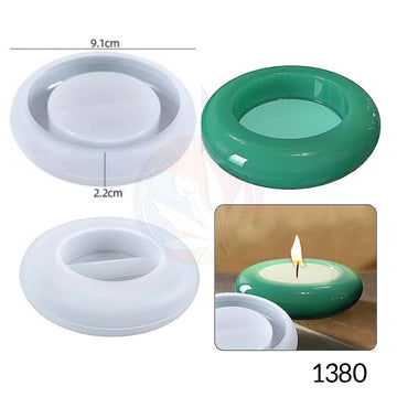 Flat Round tea Light holder Mould
