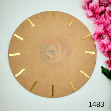 Acrylic clock Sticks - 1.5 Inch- Golden