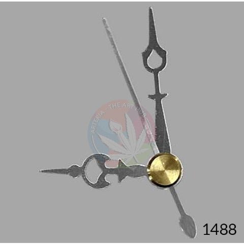Designer Clock Hands- Clock Needles  Mini Silver