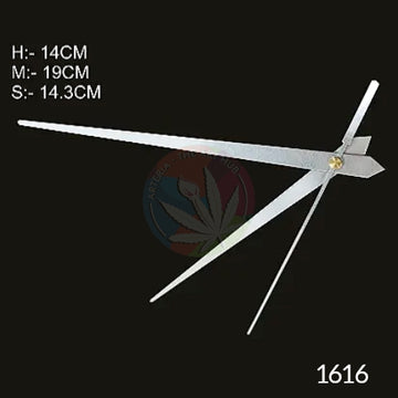 Plain Clock Hands- Clock Needles - Big - Silver