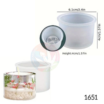 New Tea light Holder Mould Round Small