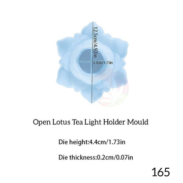 Open Lotus tea light holder