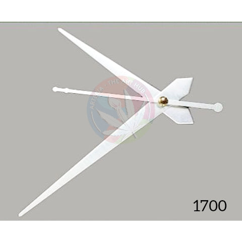 Plain Clock Hands- Clock Needles - Small B- Silver