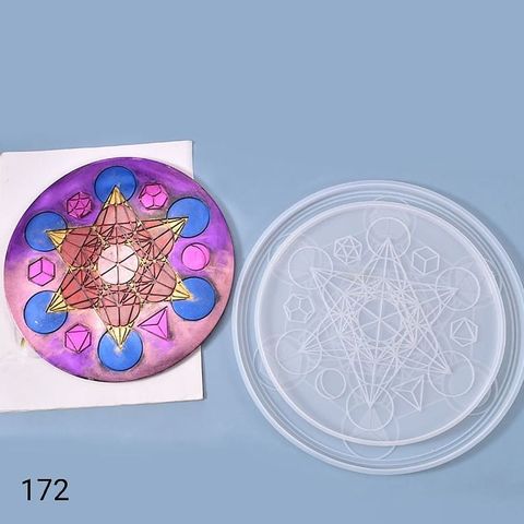 Metatron Geometry Crystal Charging Plate Big Mould