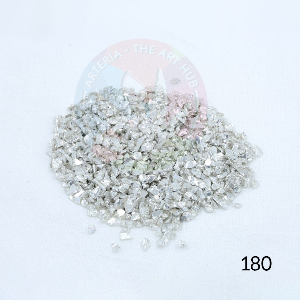 Glass Granules Big- Silver