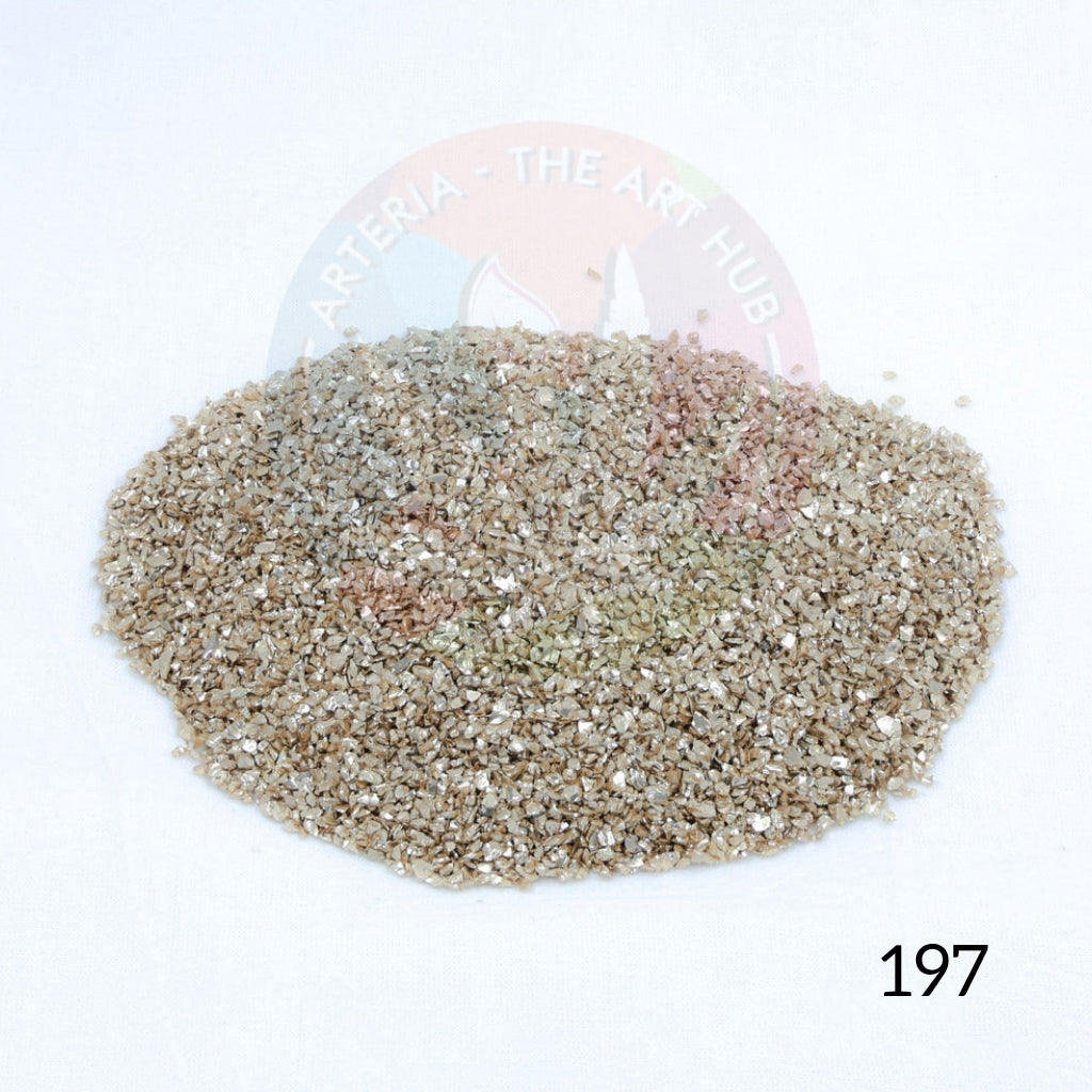 Glass Granules Small- Light Gold