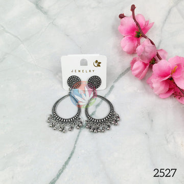 Oxidised Jhumka Silver - 8