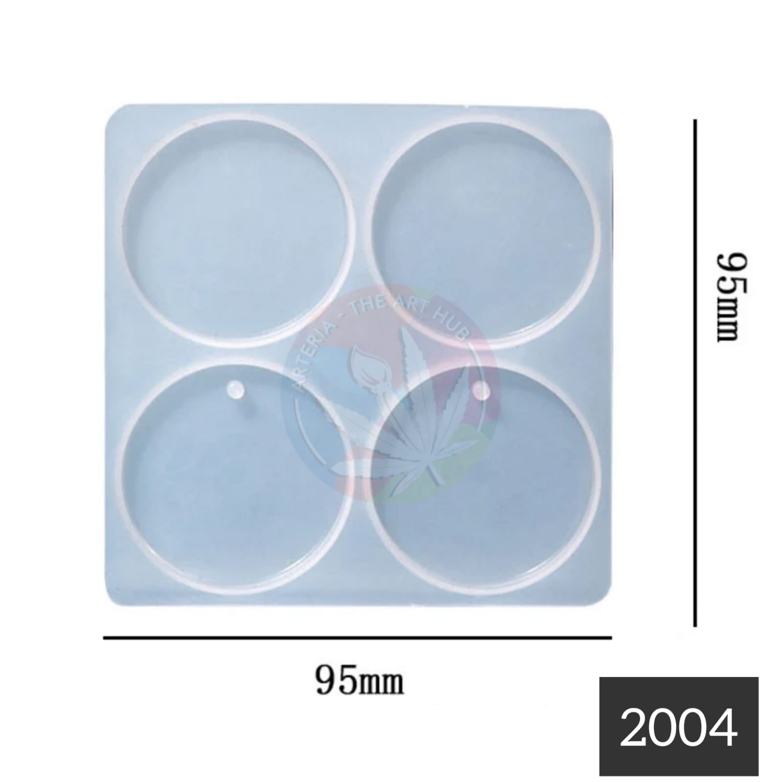 4 cavity Round Keychain, Jewellery & Clip Mould