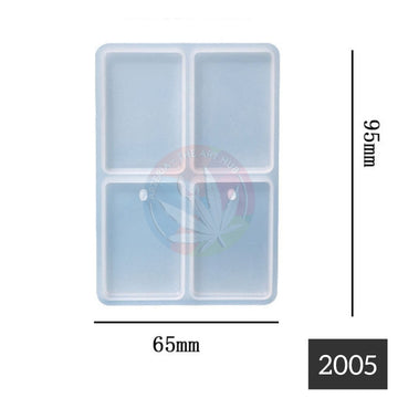 4 cavity Rectangle keychain, Jewellery & Clip Mould