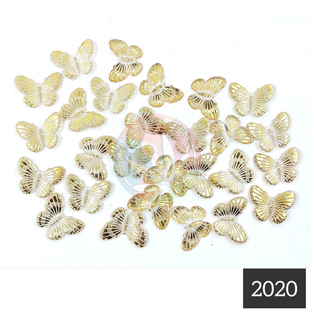 Golden Charm Beads- Butterfly Charm