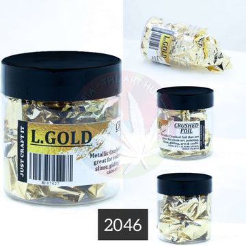 Crushed Foil- Light Gold