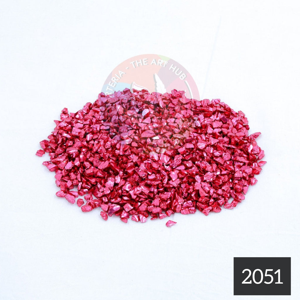 Glass Granules Big- Maroon