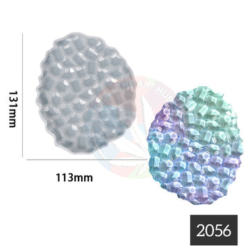 Oval Agate mosaic texture Coaster mould