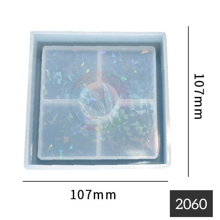 Holographic Coaster Mould- Square