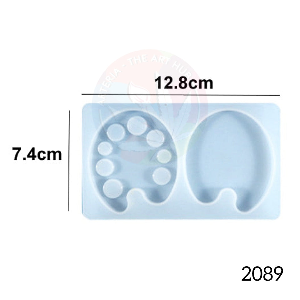 2 cavity pallette keychain, jewellery & clip mould