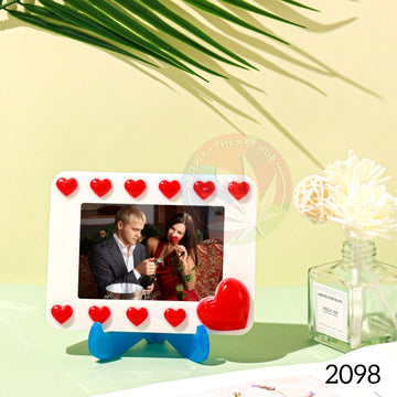 Photo Frame With Heart Carving & Display Stand Mould