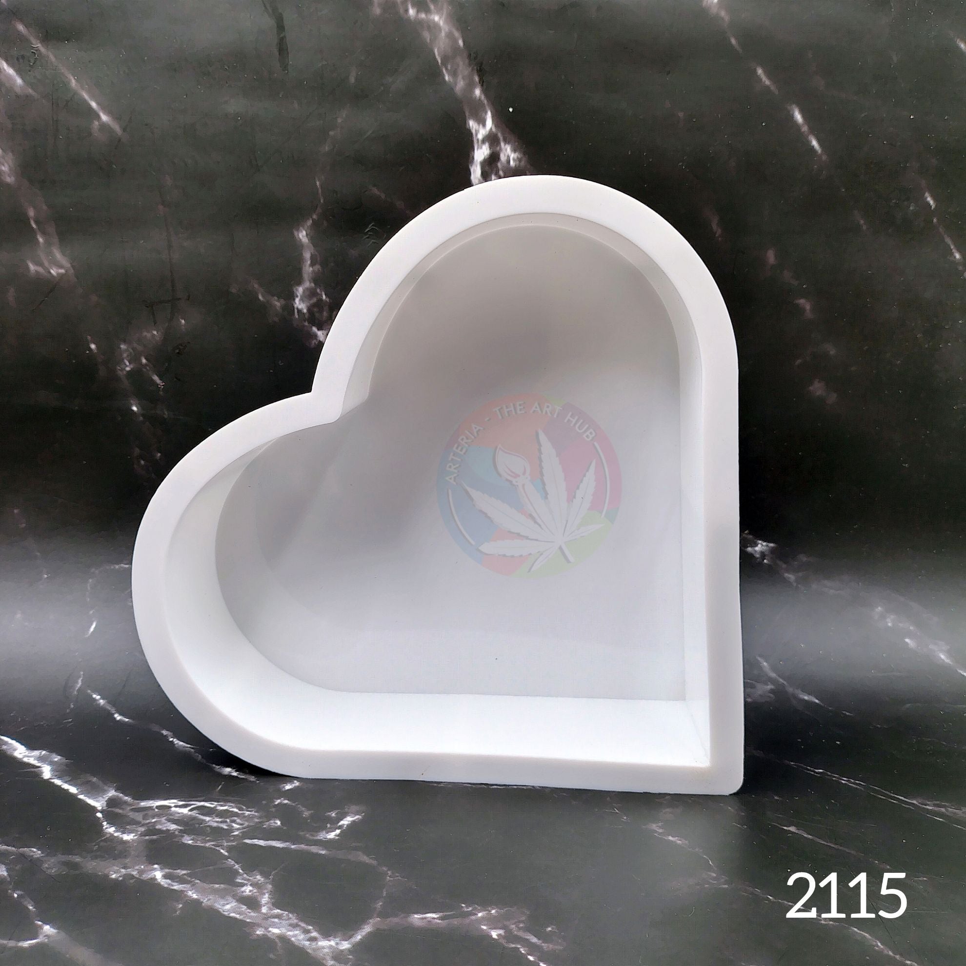 50 mm Deep Cast Heart Mould-  8.5" x 7.5"