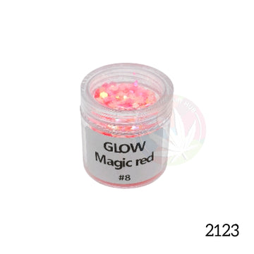Glow in the dark glitters - Magic Red