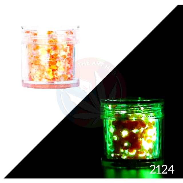 Glow in the dark glitters - Magic Orange