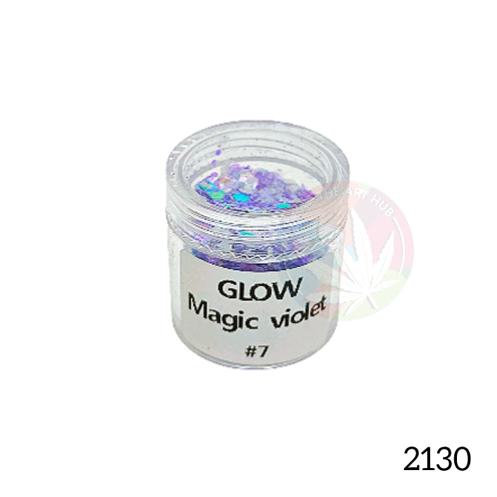Glow in the dark glitters - Magic Violet