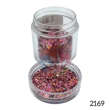 Holographic Hexa Glitters- Pink