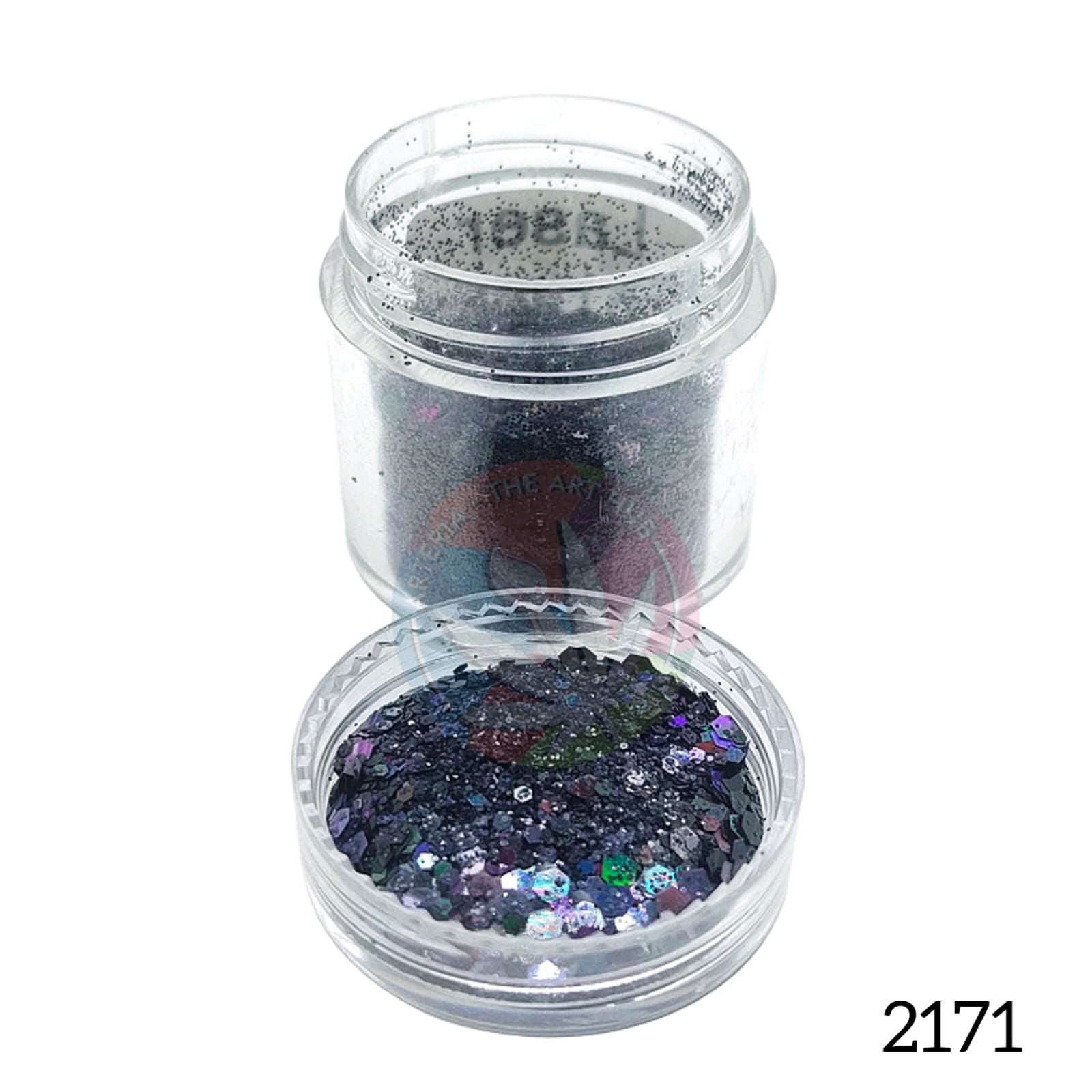 Holographic Hexa Glitters- Black