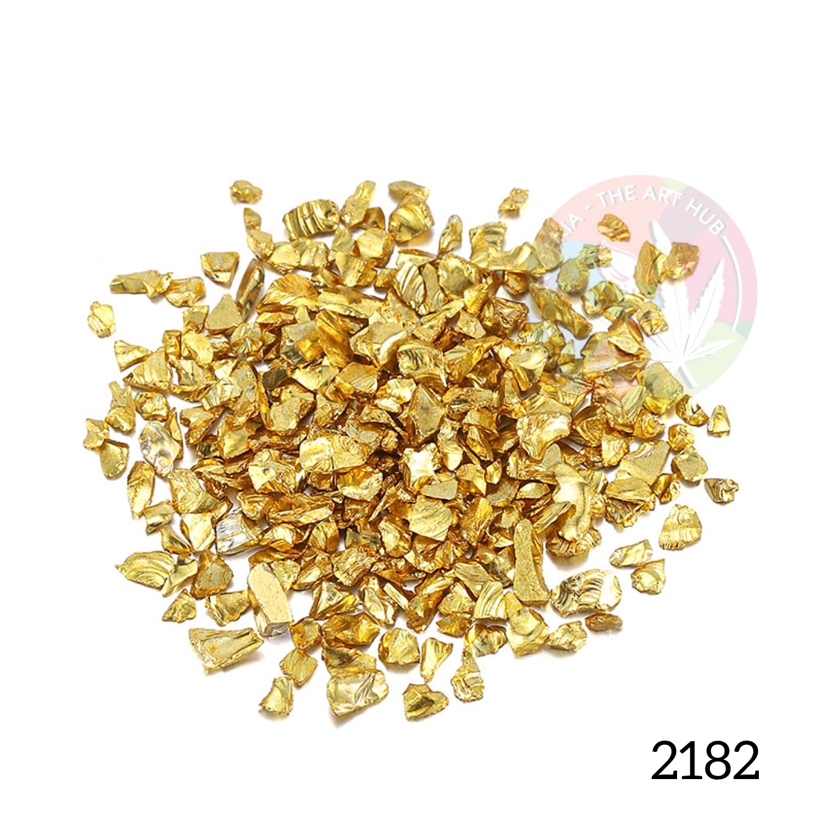 Glass Granules Medium - Dark Gold