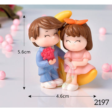 Couple Miniature- with moon [1 set]