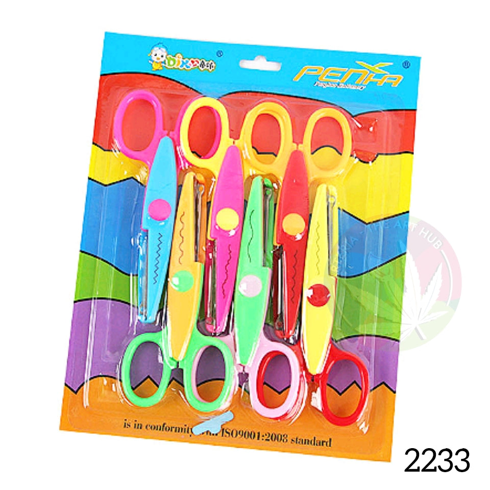 6 pc zig zag scissor