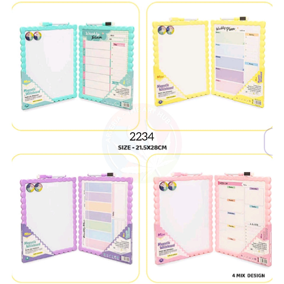 2 Sided Weekly Magnetic Planner- A4 Size