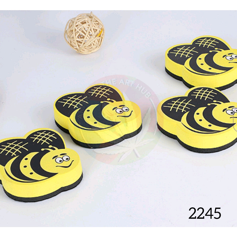 Magnetic White Board Duster - Bee