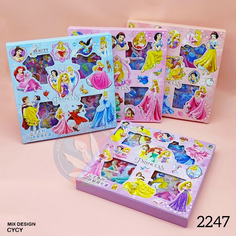 Princess Print Kids Stickers