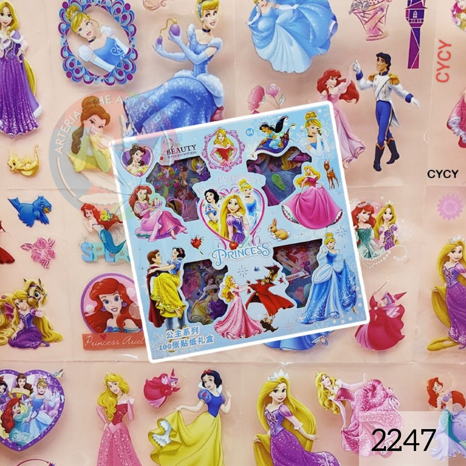 Princess Print Kids Stickers