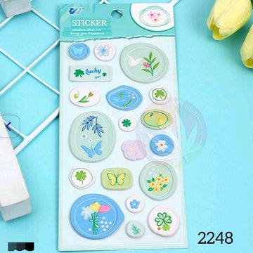 floral embossed Wax Seal Stickers