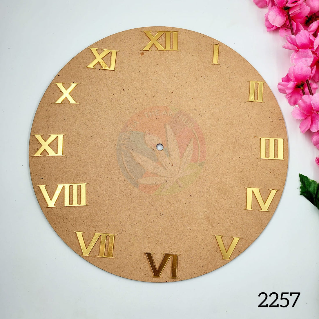 Acrylic 12 Roman Clock Numbers - Gold - 1 Inch