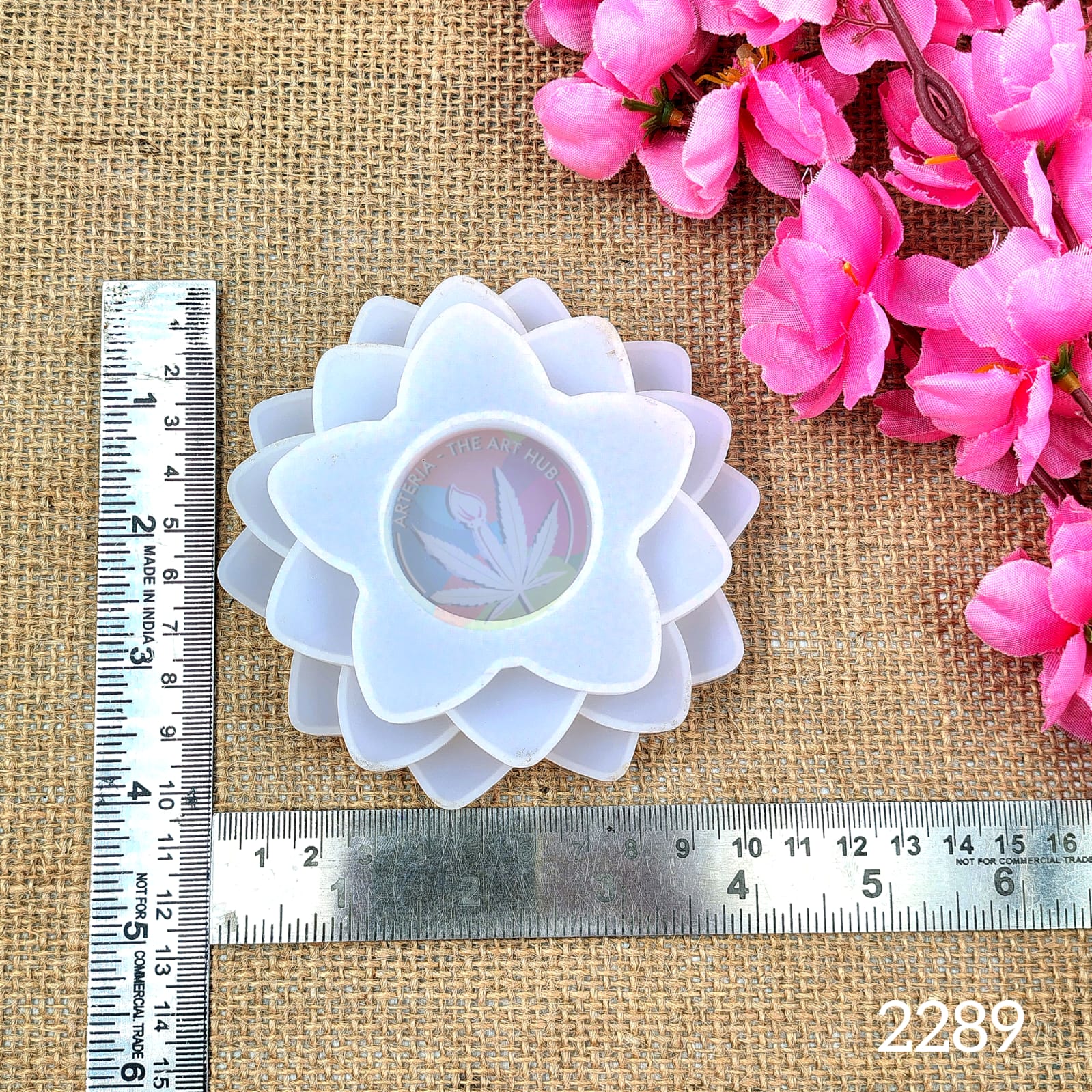 3 Step Flower Tea Light Holder Mould