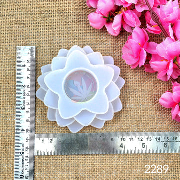 3 Step Flower Tea Light Holder Mould